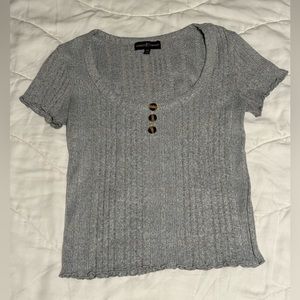 Soft gray tee